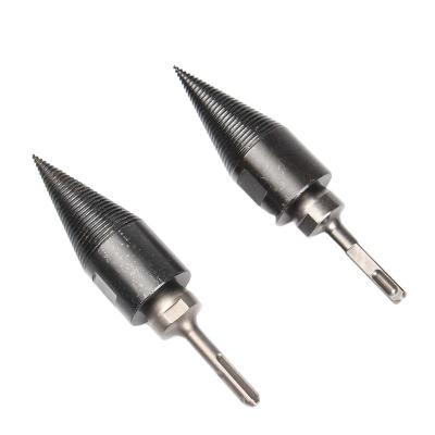 China Firewood Drill Bits Woodworking Drill Cone Reamer Punch Driver Firewood Splitter Machine Wood Cut Woodworking Tools for sale