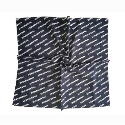 China Multifunctional Free Mock Up Scarves Own Logo Custom Cotton Bandana Head Bandana Popular 21x21