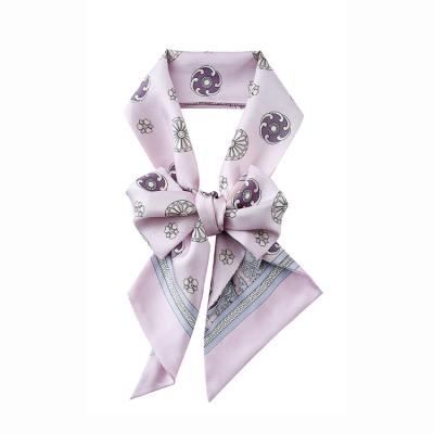 China Elegant Soft Create Your Own Silk Head Scarf Custom Design Custom Silk Logo Scarf Square Printing for sale