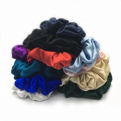 China Fashion Best Seller Color Customizable Student Hair Band Mulberry Silk Elastic Scrunchie for sale