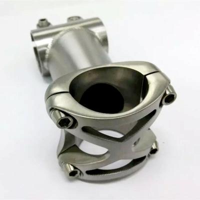 China Road Bicycle Stem Factory Price Titanium Stem Handlebar Titanium Stem For Road Bike And Mountain Bike for sale