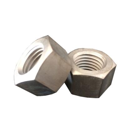 China Hex Nuts GR5 factory price m8 titanium aircraft/industrial/chemical/ship titanium nuts for sale