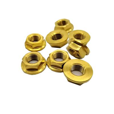 China General Industry Wholesale M6 M8 M10 M12 Titanium Flange Nut for sale