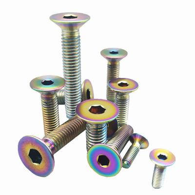 China M5X30mm Titanium Titanium Countersunk Bolts Titanium Flat Head Screw T25 for sale