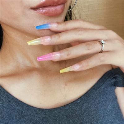 China Easy Apply Guangdong Xianxing Nails Customize Box Nails Vendor Wholesale Artificial Stick On Nails for sale