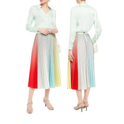 China Manufacturer Customized Anti-Static Oem Latest High Quality Women Skirts Pleated Skirt Set Women Highe Quality for sale