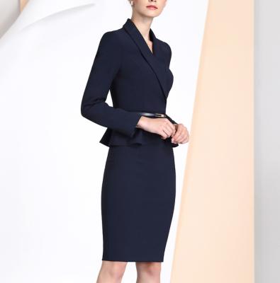 China Custom Manufacturer OEM High Quality Anti-Wrinkle Official Wear Skirt Suits Launch Suit Set Women Office Skirt for sale