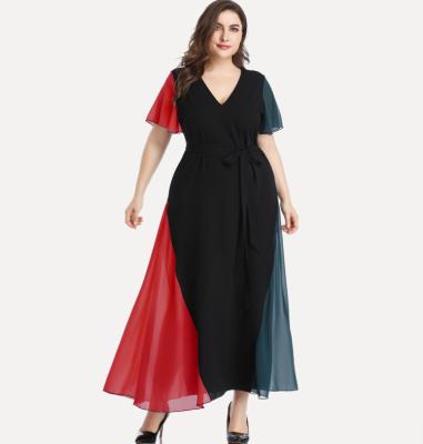 China Viable High Quality Plus Size Casual Dress Women Summer Oversized Dresses For Woman Vestido De Talla Grande Para Mujer for sale