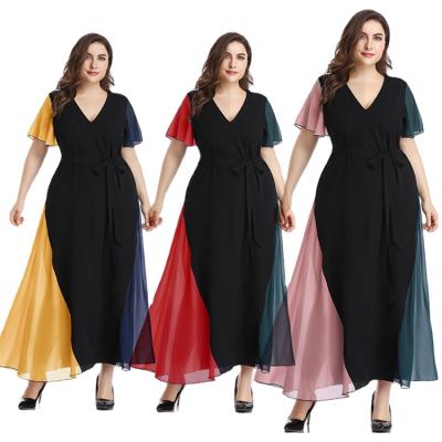 China OEM Custom Made Viable Low Moq Oversized Plus Size Women Clothing Woman Dress Plus Size Women Casual Dress for sale