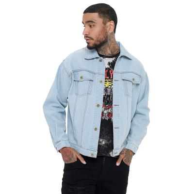 China Breathable Fashion Mens Wash Long Sleeves Denim Jacket Plain Mens Denim Jacket for sale