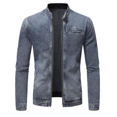 China Breathable custom casual mens fashion denim clothing mens plus size denim jackets custom made denim jacket for men for sale