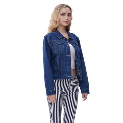 China Wholesale Custom Europe and America Breathable Denim Short Jacket in Solid Color for sale