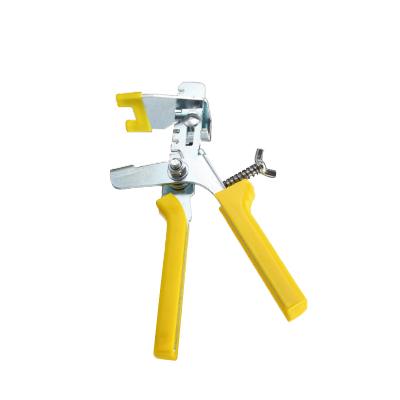 China MULTI FUNCTIONAL Clip Plastic Ceramic Tile Leveling System Set 1 Push To Clamp +100 1.5mm Base +Yellow Insert Flooring Tools Wedges Clips for sale