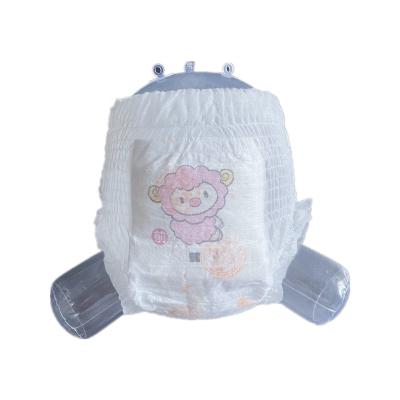 China Hot Selling New Arrival Bubble Belt Super Soft Printed Pull Up Comfortable OEM Baby Diaper Pants Free Sample Cheapest Diaper for sale