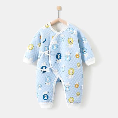 China Soft Polyester Cotton / Cotton Baby Jumpsuits And Cozy Baby Kids Unisex Casual Rompers for sale