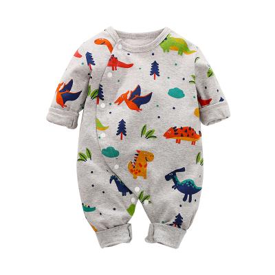 China Soft Newborn Pajamas Set Multi-factory Unisex Pattern Footie Baby Pajamas Long Sleeve for sale