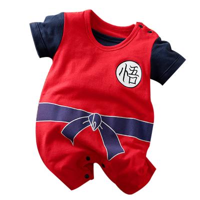 China Summer Baby Crawling Rompers Soft Short Sleeve Pajamas Newborn Clothes for sale