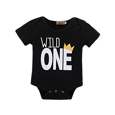 China Spandex/Cotton OEM ODM Customize Sleeve Organic Baby Shorts Unisex Cotton Jumpsuit For Summer for sale