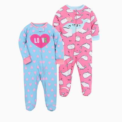 China 100% Cotton Baby Boy Girls 100% Organic Organic Cotton Romper Autumn And Winter Jumpsuit Classic Daily Wear Clothes for sale