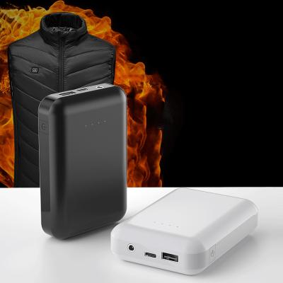 China Fast Charge Support USB Dc 2 To 1 Power Bank 5 Volt 7.4 Volt External Vest Battery Hover Pack Portable Charger For iPhone Android Heated Vest for sale