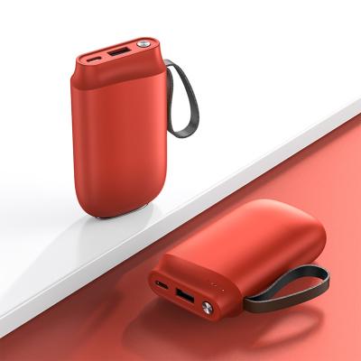 China 2022 New Product Hand Warmer Rechargeable Power Bank Larger Capacity Hand Warmer Portable Electric Power Bank 10000mah 9000mah for sale