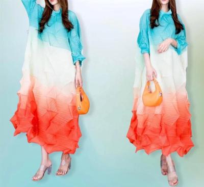 China Zim Fashion Vestidos Casual Women Pleated Pleated Viable Factory Direct Indian Clothing Dress For Women for sale