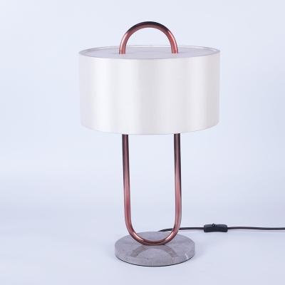 China Modern Copper Material Table Lamp Portable Desk Lamp Night Light For Home Hotel Bedside Decor for sale