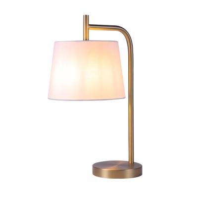 China Modern Desk Luxury Copper Metal Desk Light Hotel Living Room Reading Decoration Led Table Lamp for sale