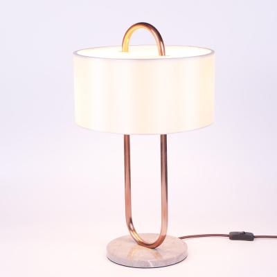 China Modern Copper Material Desk Lamp Indoor Atmosphere Table Lamp Decorative Night Light for sale