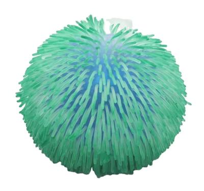 China TPR 9in 2 Tone Color Ball Stress Relief Toys Stress Squishy Ball Toys For Kids for sale