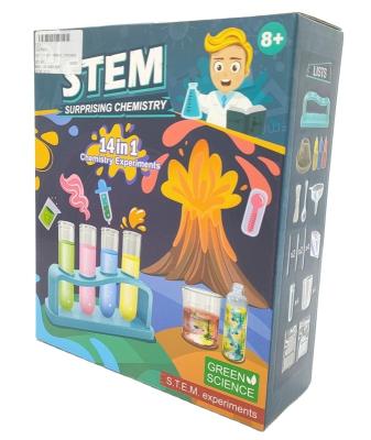 China Education/Game S.T.E.M. Surprising Chemistry 14 in 1 Chemical Experiment for sale