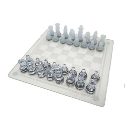 China Chess & Checker Game 2 in 1 Plastic Chess and Checker Set with Glasses Board Game Table Set for sale