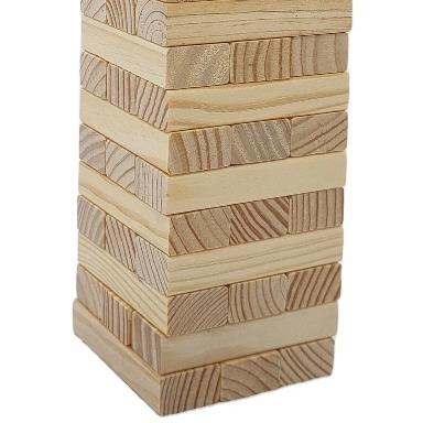 China Building Toy Classic Wooden Tumbling Tower Wooden Stacking Tower Blocks for sale