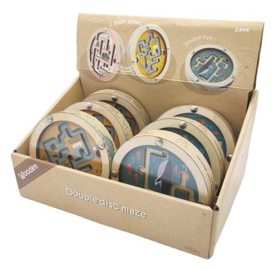 China Double Plywood Maze Toy Wooden Disc for sale