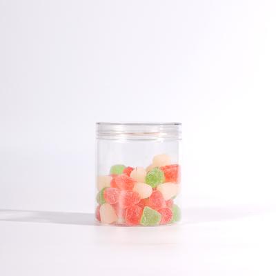 China Plastic Jar Diameter 75MM PET 290ML-550L BOTTLE FOR CANDY NUTS COOKIES AND TEA FOOD PACKAGING BOTTLE for sale