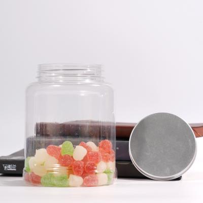 China Cheap Large Capacity 1100mlWholesale Borosilicate Plastic Storage Jars Large Products Diameter 85mm 1L For Kitchen for sale