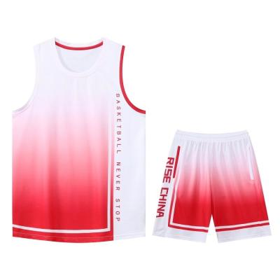 China Breathable High Quality Sublimated Basketball Wear Basketball Tank Top Design Latest Custom Sublimation Uniform for sale