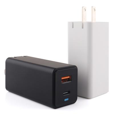 China LVSHUO Mobile Phone High Power Mini 3.0 GaN Charger Usb C 65w GaN Wall Charger USB-c GaN Mini Fast Charging Charger For Laptop Cell Phone for sale