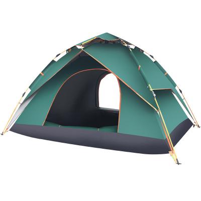 China Easy Set Up Wholesale Automatic Outdoor Portable Folding 3-4 People Tent Quick Automatic Camping Tent for sale