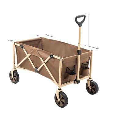 China Camping Activity Favor Smooth Folding Folding Outdoor Service Wagon Mini Camping Wagon Cart for sale