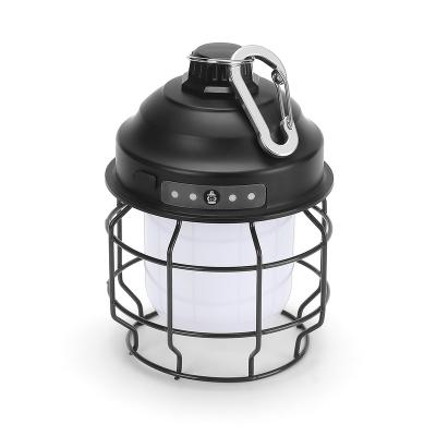 China Super Bright Portable USB Mini LED ROAD Lantern Vintage Camping Lantern Rechargeable Outdoor Hang Hook Tent Light For Yard Growing Yard for sale