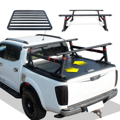 China Aluminum Basket Roof Rack Roll Bar Roof Rack Bull Bar And 4x4 Sport Anti Roll Bar For Hilux Revo Vigo Rocco for sale