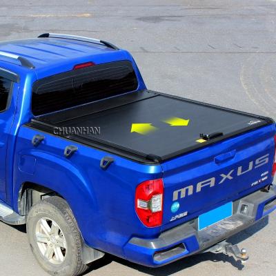 China Aluminum Triple Roll Hard Aluminum Cover Truck Bed Picup Tonneau Cover Collapsible For RAM 1500 2500 for sale