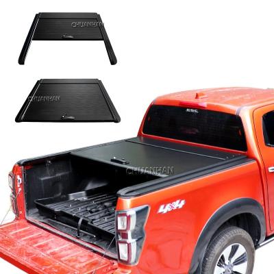 China Aluminum tonneau cover take off aluminum triple roll retractanble cover for toyota tundra tacoma amarok for sale