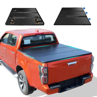 China High Quality Aluminum Triple Dodge Ram 1500 5.6 ft Hard Triple Tonneau Cover For Dodge Ram 1500 for sale