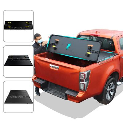 China Pickup Truck Aluminum Triple Hard Tonneau Cover For 2015-2019 F150 5.5' Tonneau Cover for sale