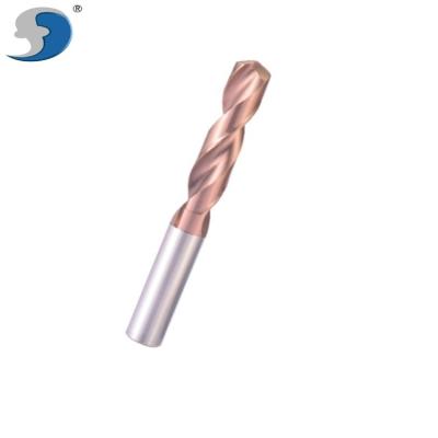 China Metal Drilling Promotion Hot Sale Tungsten Carbide Straight Flute Solid Drill Bit For Cast Iron Shank Straight Drill Bit for sale