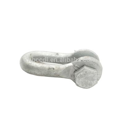 China Electric High Quality Hot Dip Galvanized Steel U Shape Shackle Chain Shackle for sale