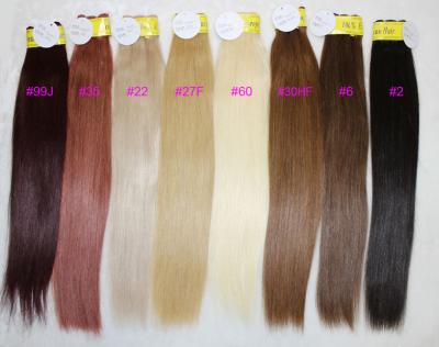 China 30 Inch Long Straight Super Virgin Malaysian Blonde Hair Extensions Clip In Hair for sale