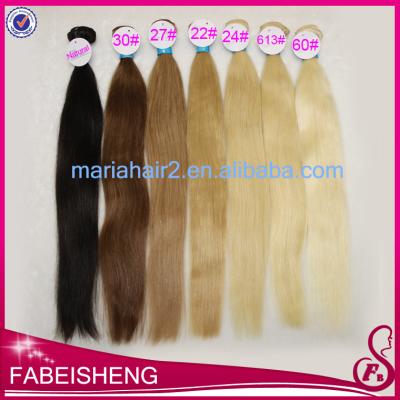 China Factory Price Blonde Straight Human Hair Extensions 33# 27# Straight Hair Color Shades for sale